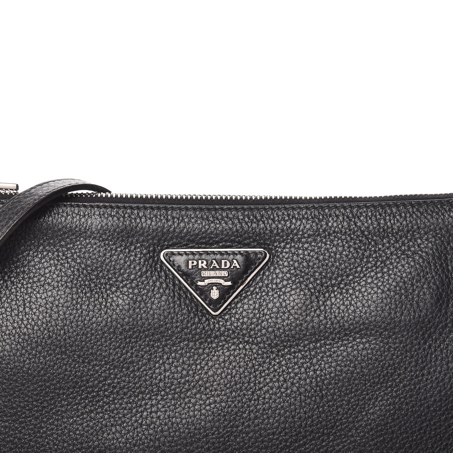 Prada Vitello Daino Crossbody Bag Black 11 of 16