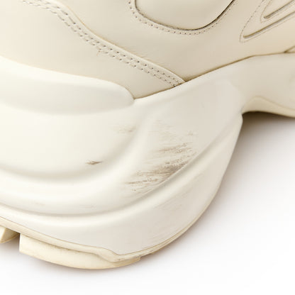 Gucci Calfskin Logo Womens Rhyton Sneakers 38.5 Ivory 11 of 11