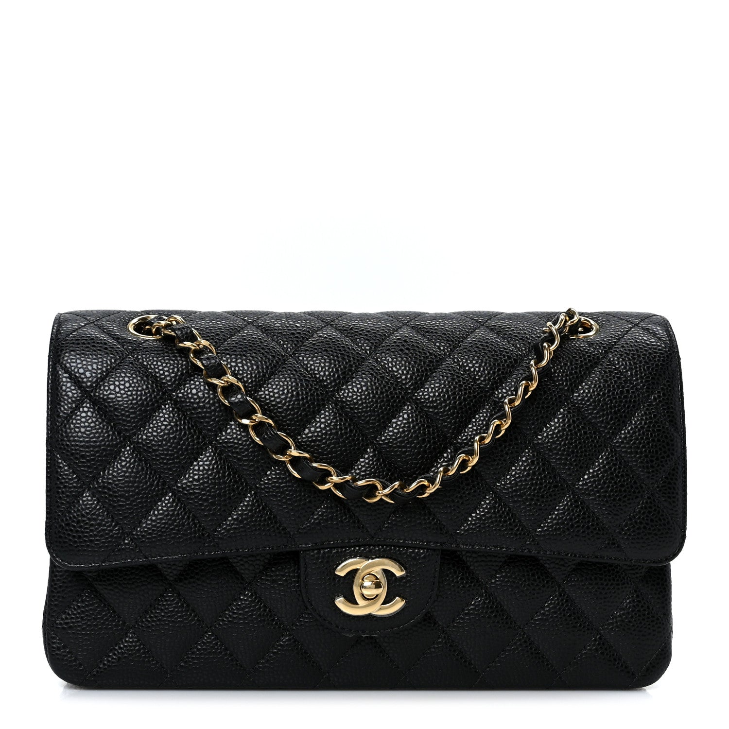 Chanel Caviar Quilted Medium Double Flap Black 1 of 12