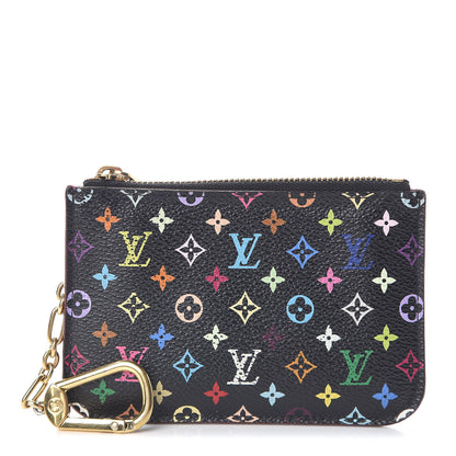 Louis Vuitton Monogram Multicolor Key Pouch Black Grenade 1 of 6