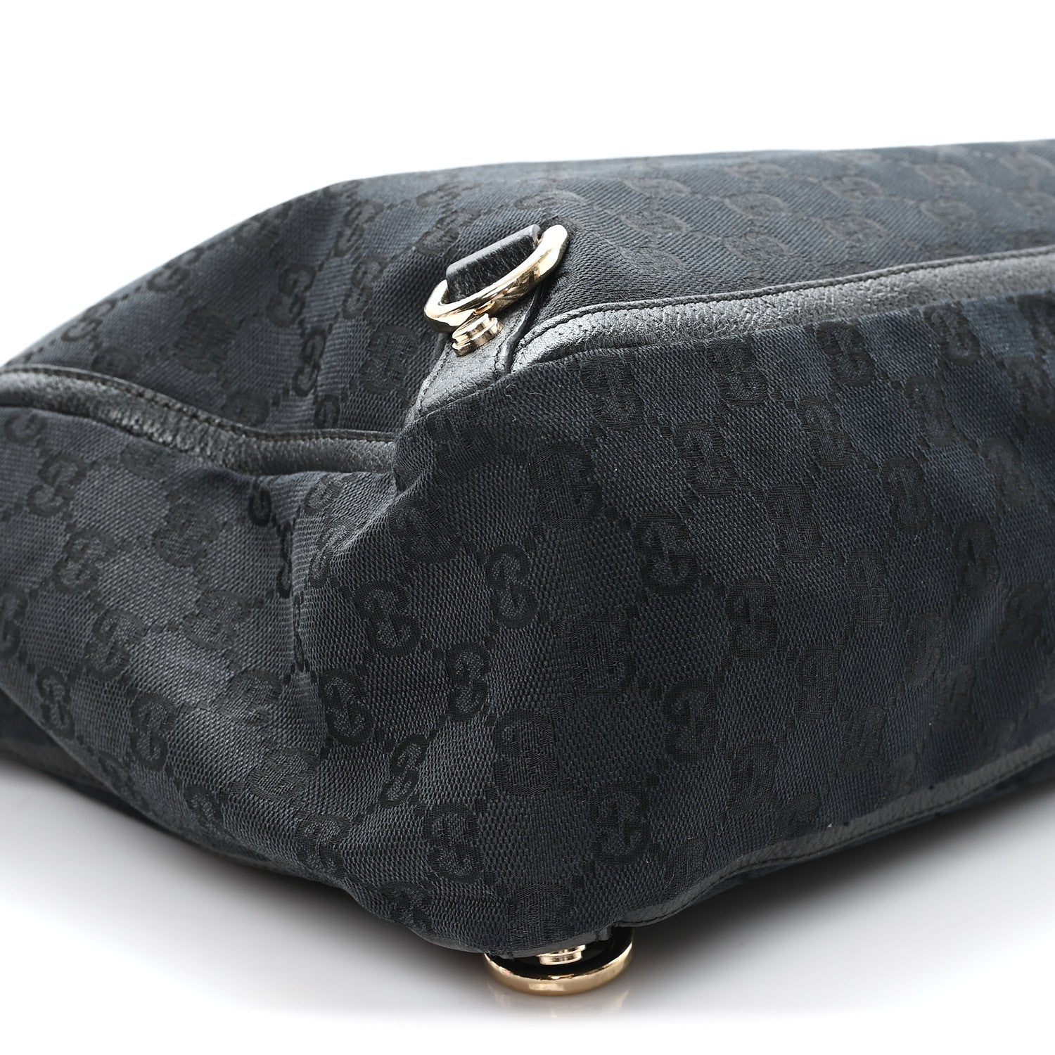 Gucci Monogram Large Abbey Tote Black 9 of 10