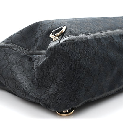 Gucci Monogram Large Abbey Tote Black 9 of 10