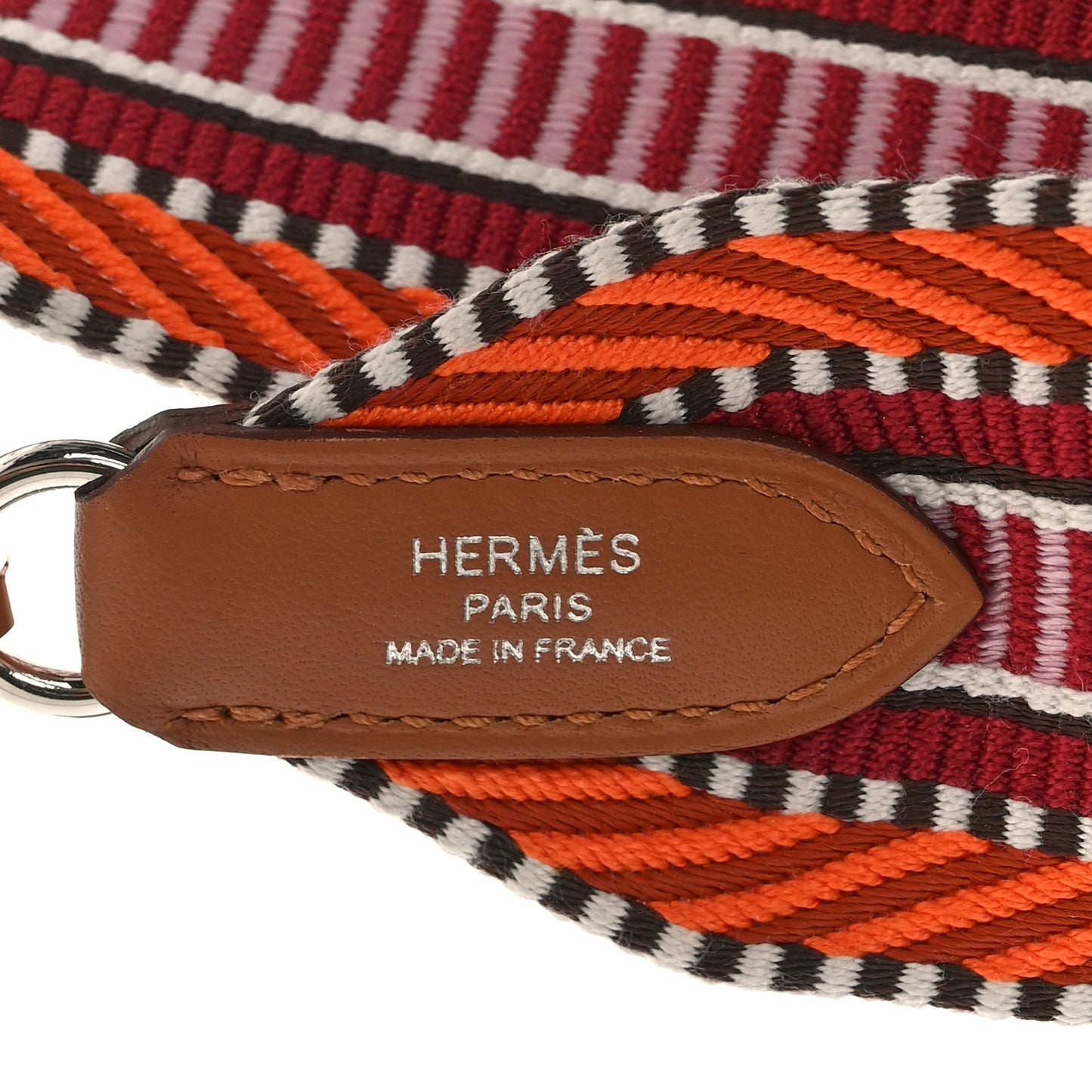 Toile Swift 50mm Sangle Cavale Shoulder Strap Orange Minium Rose Gold
