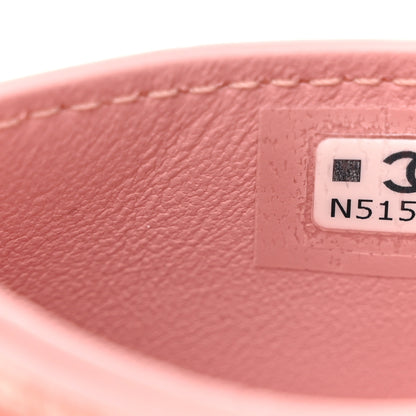 Chanel Calfskin Crocodile Embossed Crococo Card Holder Light Pink 7 of 8