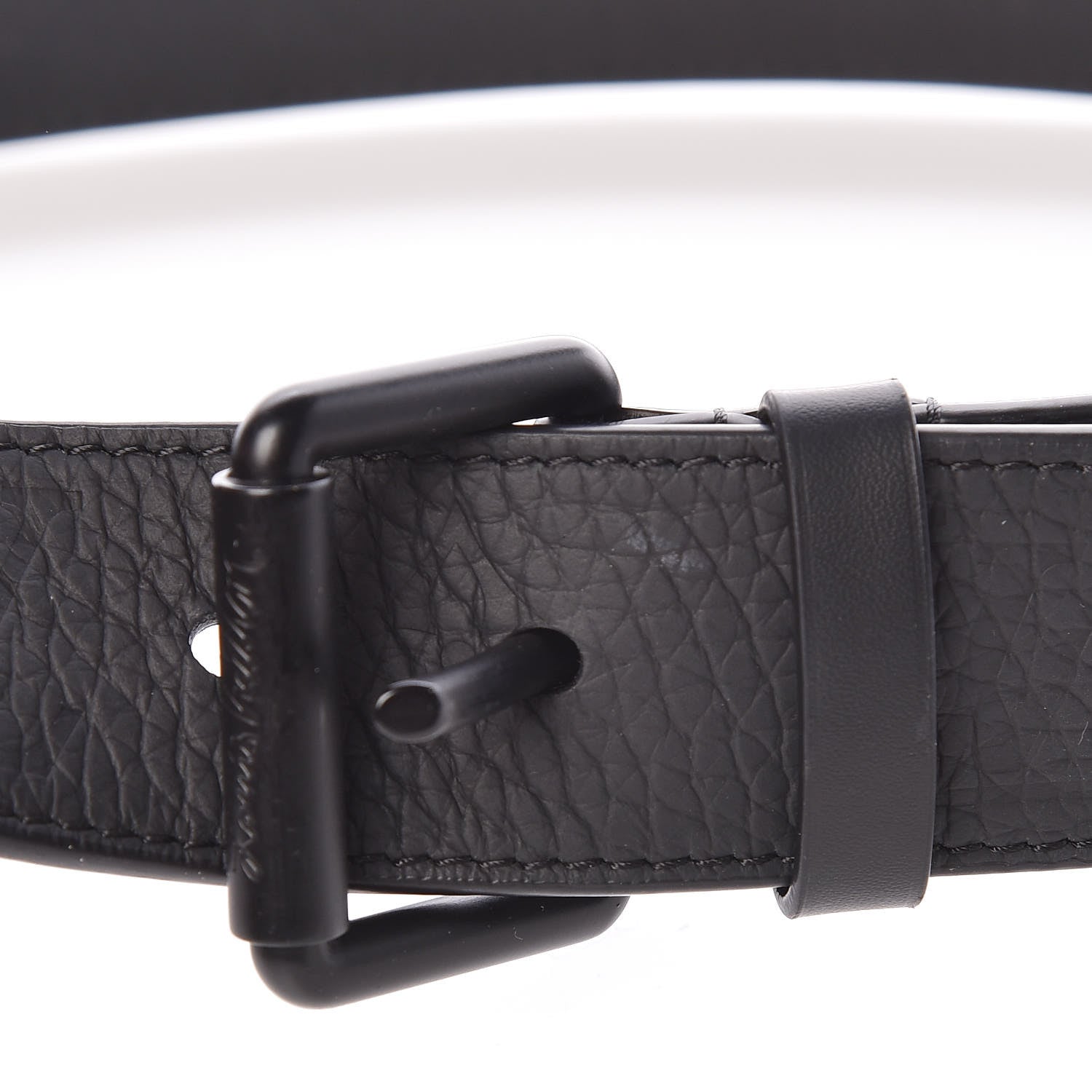 Louis Vuitton Taurillon Monogram Signature 35 MM Chain Belt 80 32 Black 13 of 14