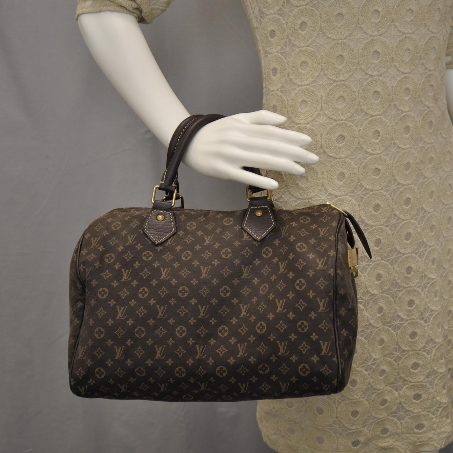 Louis Vuitton Mini Lin Speedy 30 Ebene 2 of 6