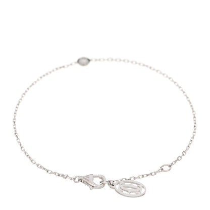 Cartier 18K White Gold Diamond SM D'Amour Bracelet 2 of 3