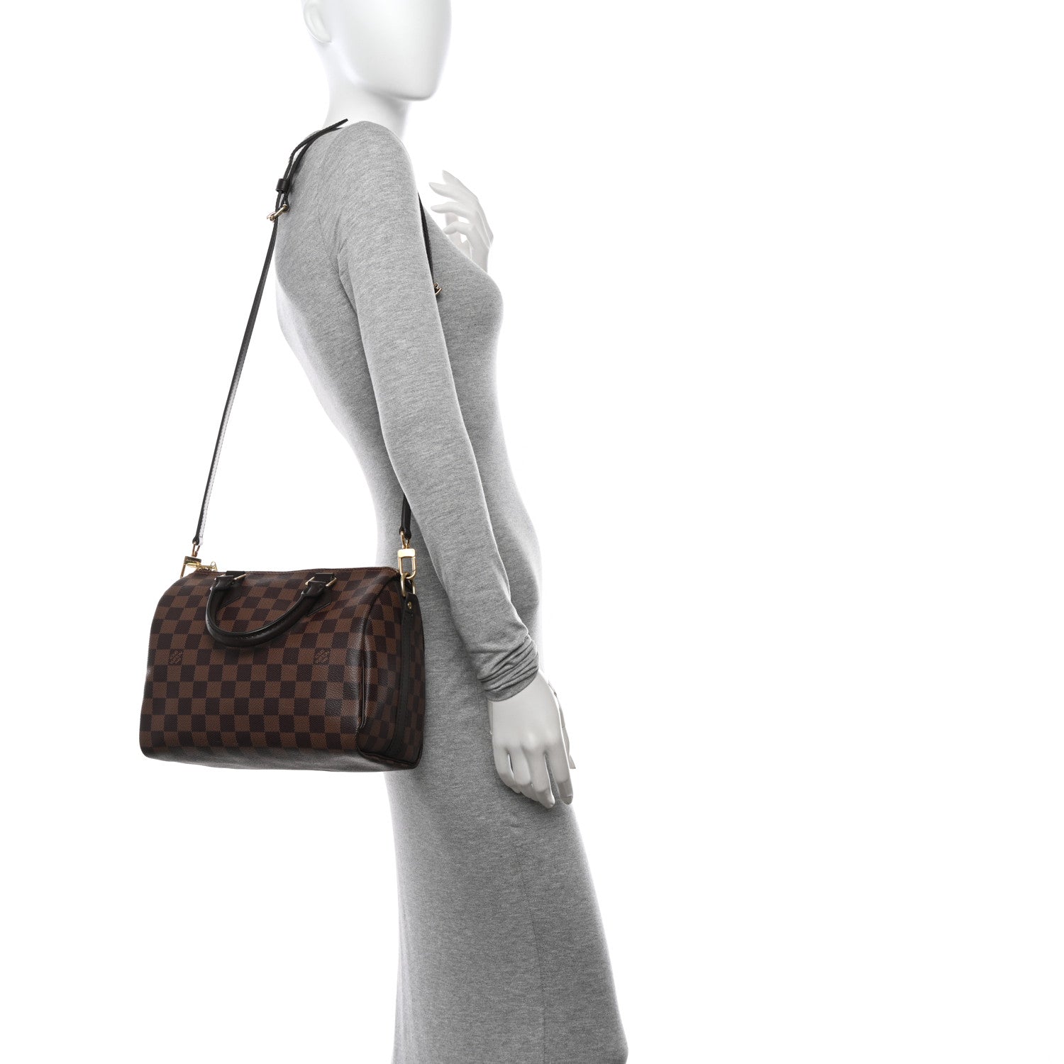 Louis Vuitton Damier Ebene Speedy Bandouliere 25 2 of 12