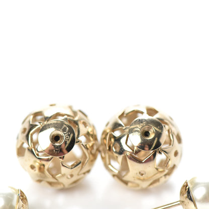 Christian Dior Pearl Star Mise En Dior Tribal Earrings Gold 4 of 4
