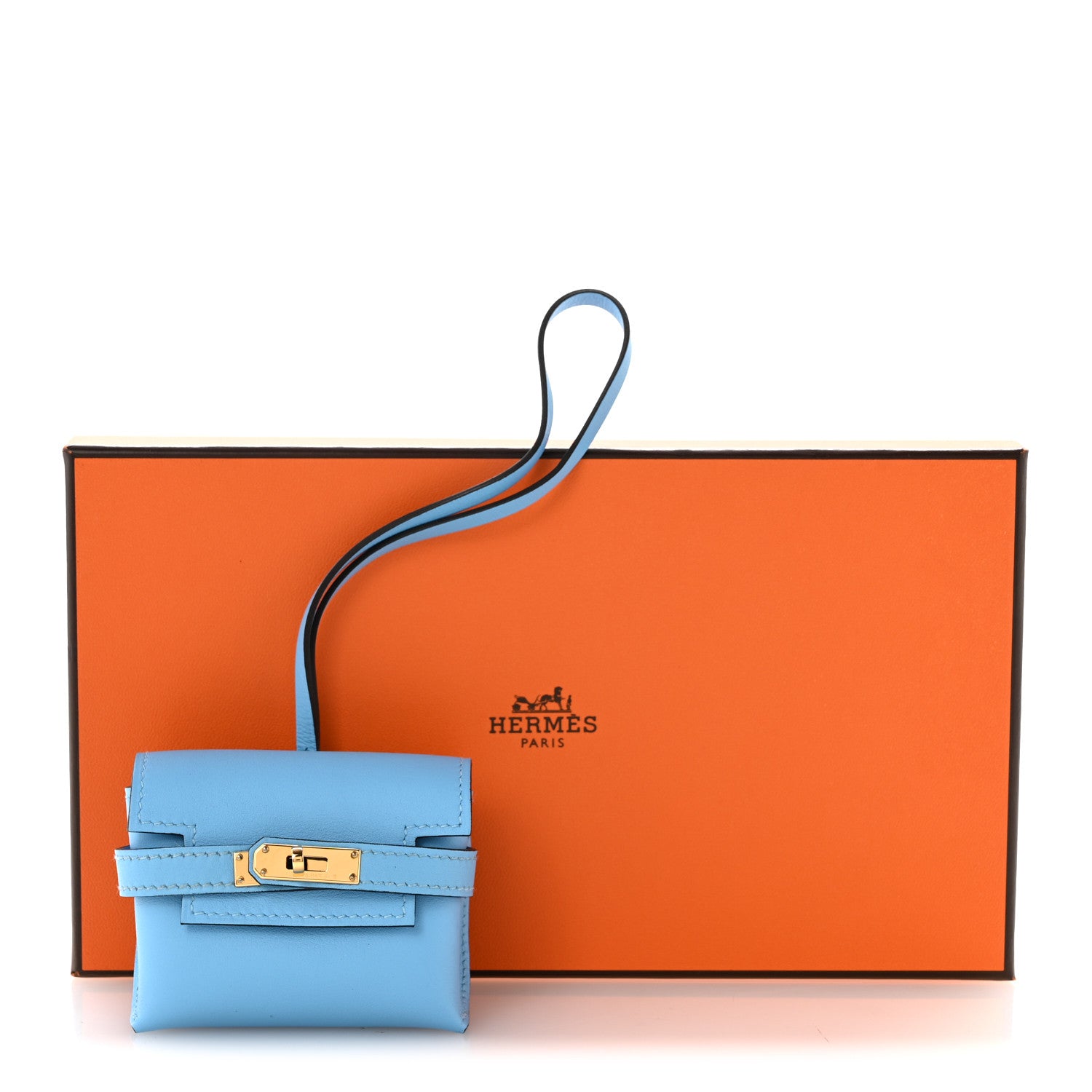 Hermes Swift Kelly Festival Bag Charm Celeste 6 of 6