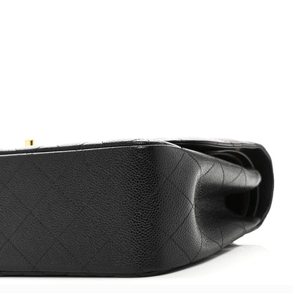 Chanel Caviar Quilted Jumbo Double Flap Black 11 of 12
