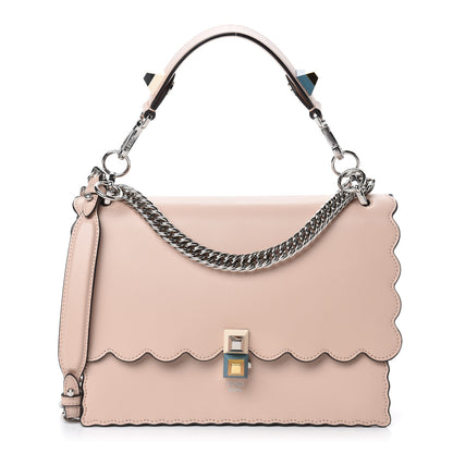 Fendi Vitello Liberty Scalloped Studded Kan I Shoulder Bag Plaster 1 of 10