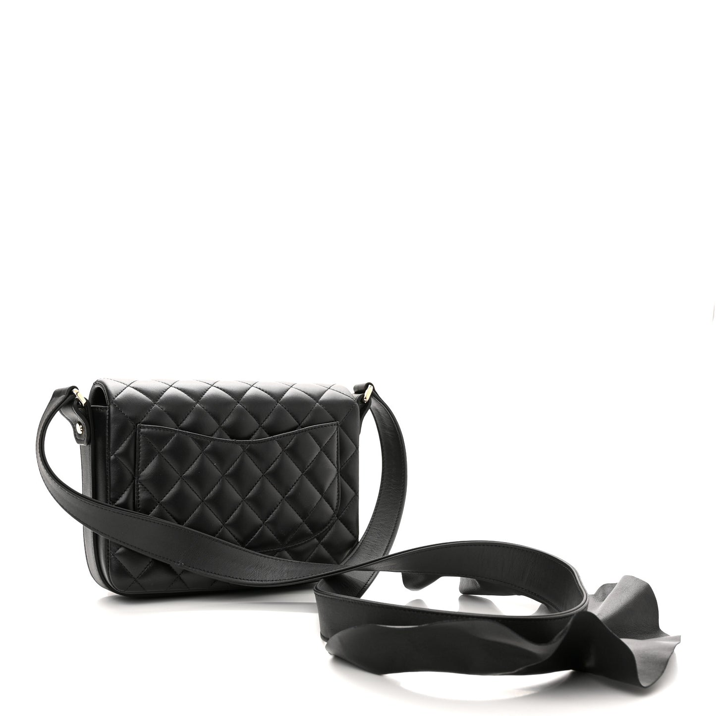 Calfskin Quilted Bolero De Chanel Flap Bag Black
