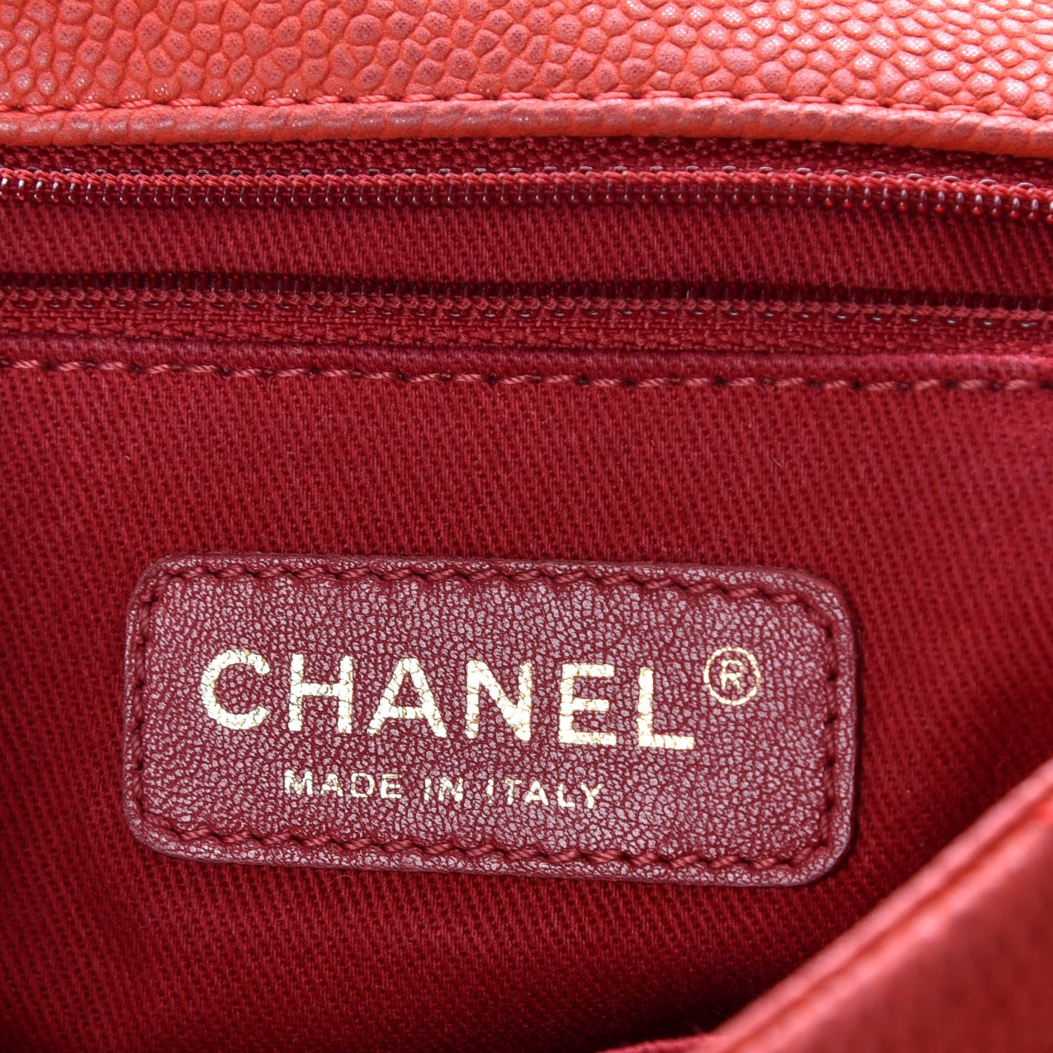 Chanel Iridescent Caviar Quilted Medium Chic Quilt Flap Red 11 of 16