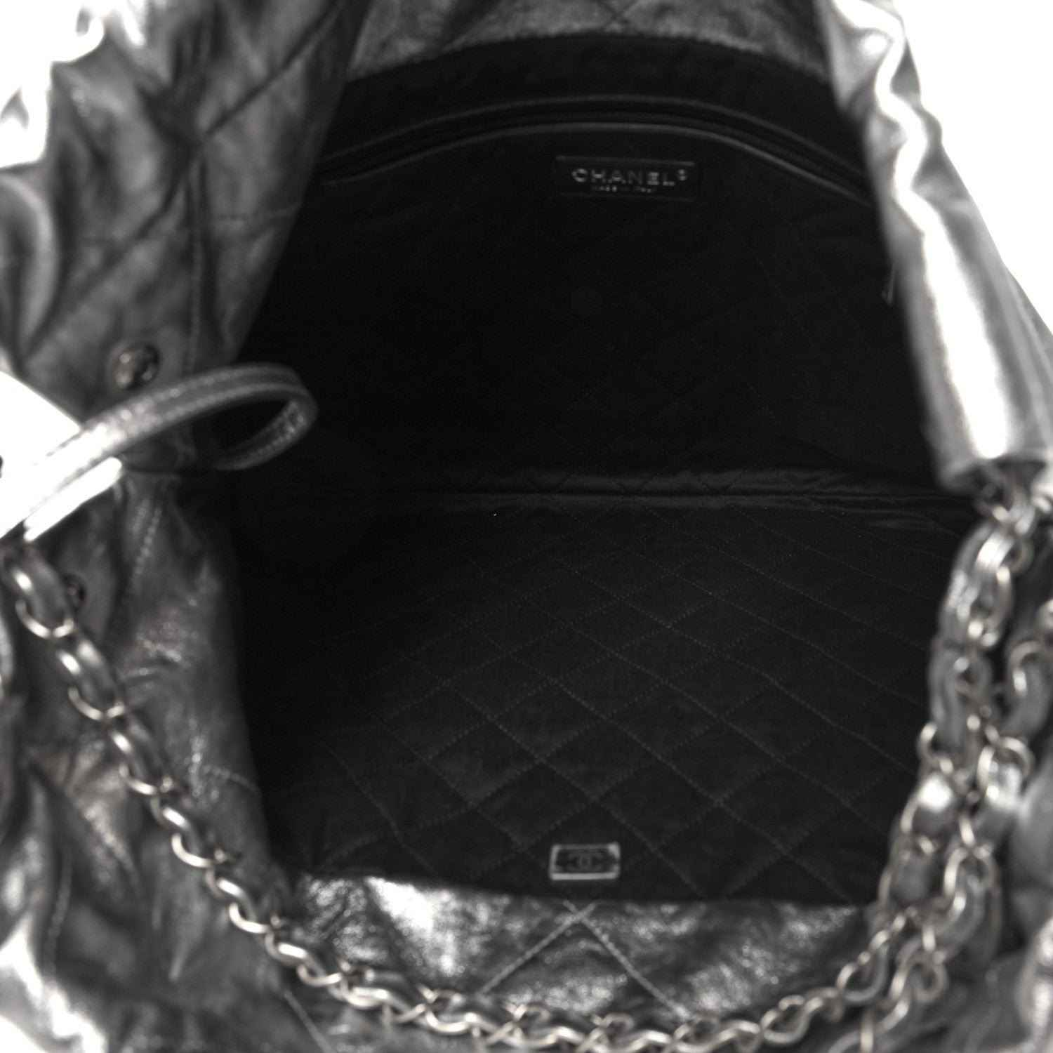 Chanel Metallic Calfskin Quilted Chanel 22 Silver 6 of 12