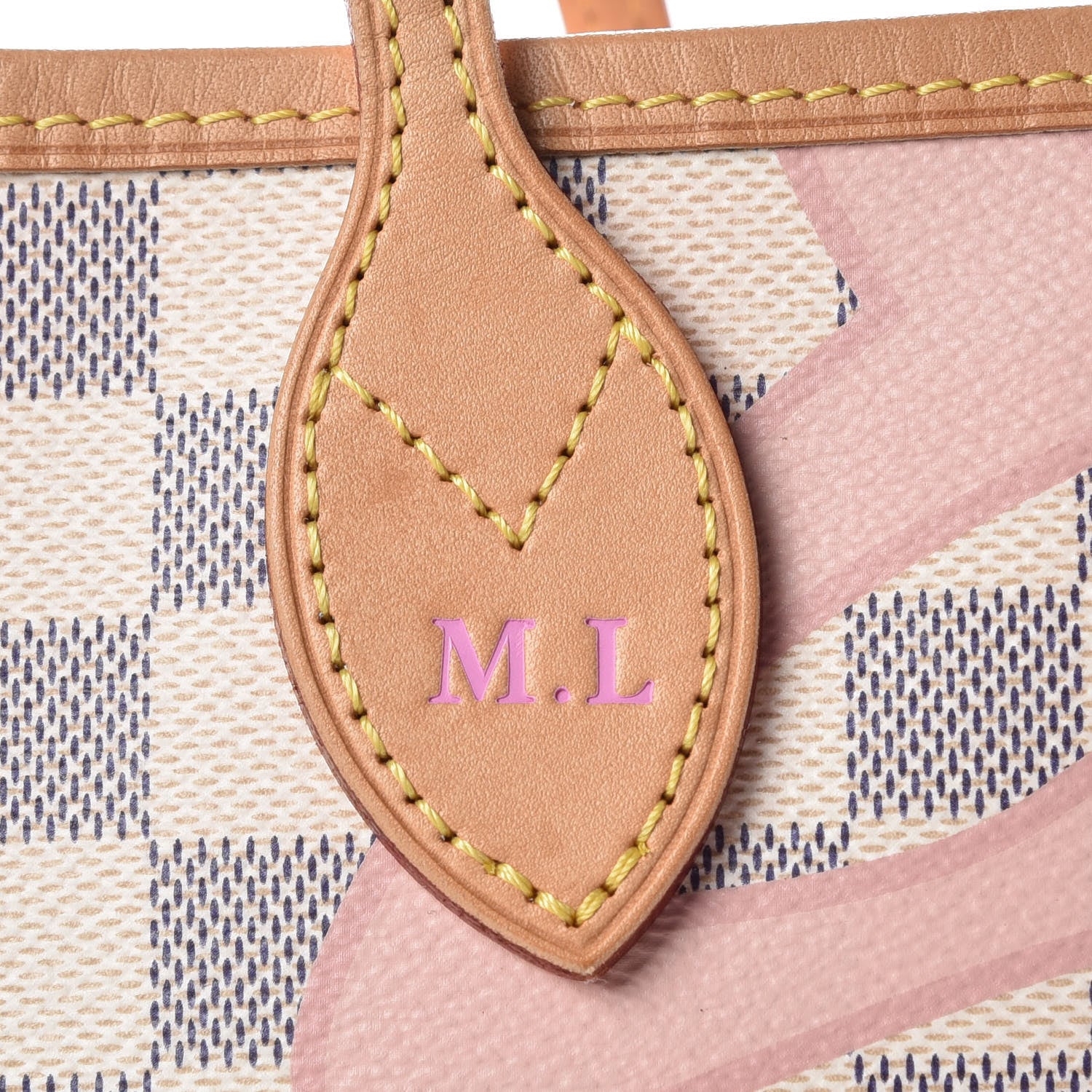 Louis Vuitton Damier Azur Tahitienne Neverfull MM 13 of 13