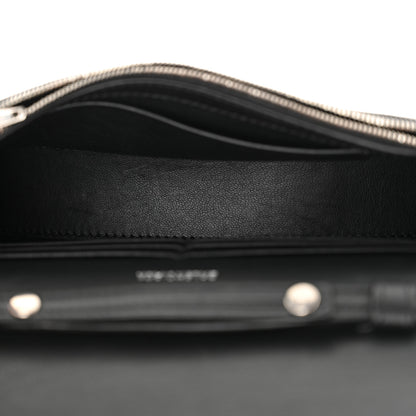 Balenciaga Smooth Calfskin Crystal Diagonal Allover Logo Hourglass Wallet Black 5 of 11