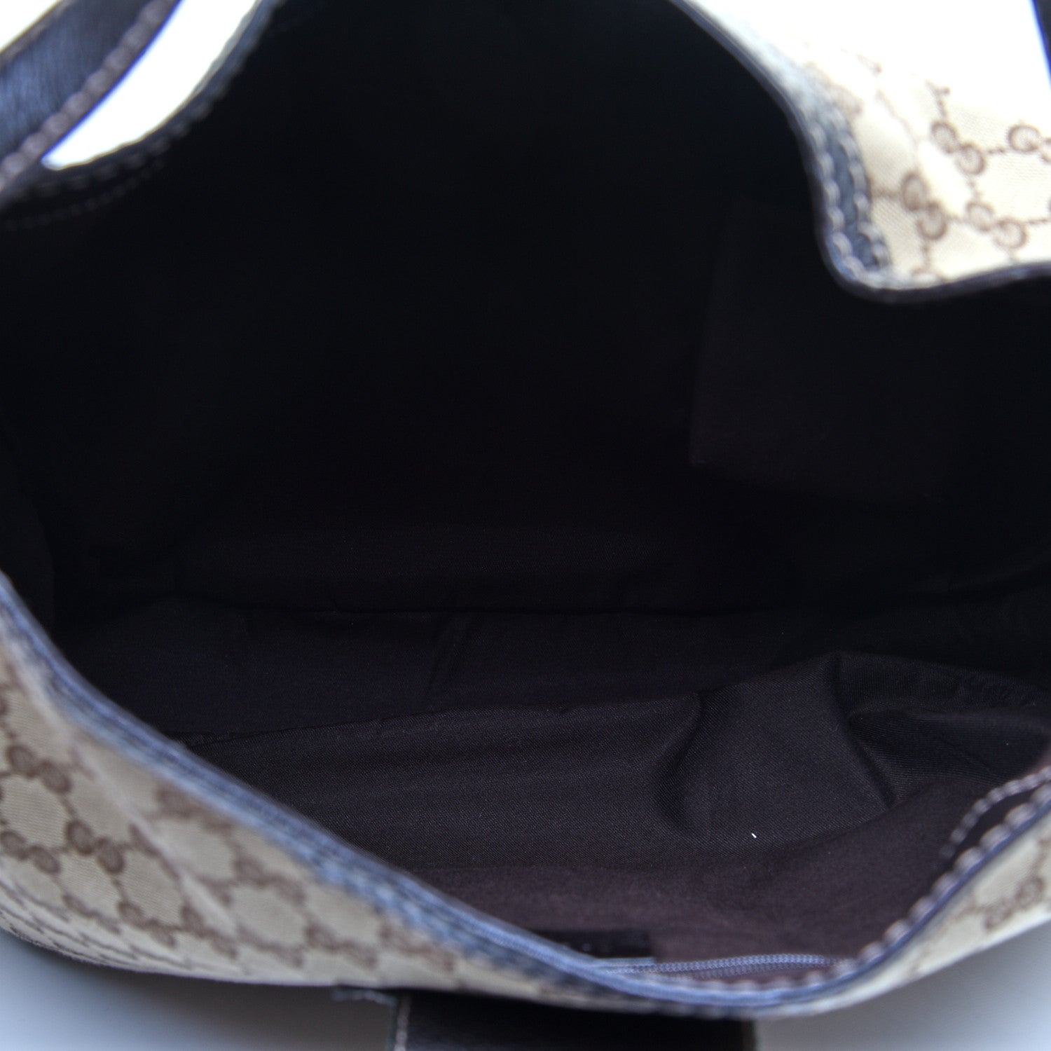 Gucci Monogram Large New Ladies Web Hobo Dark Brown 5 of 14