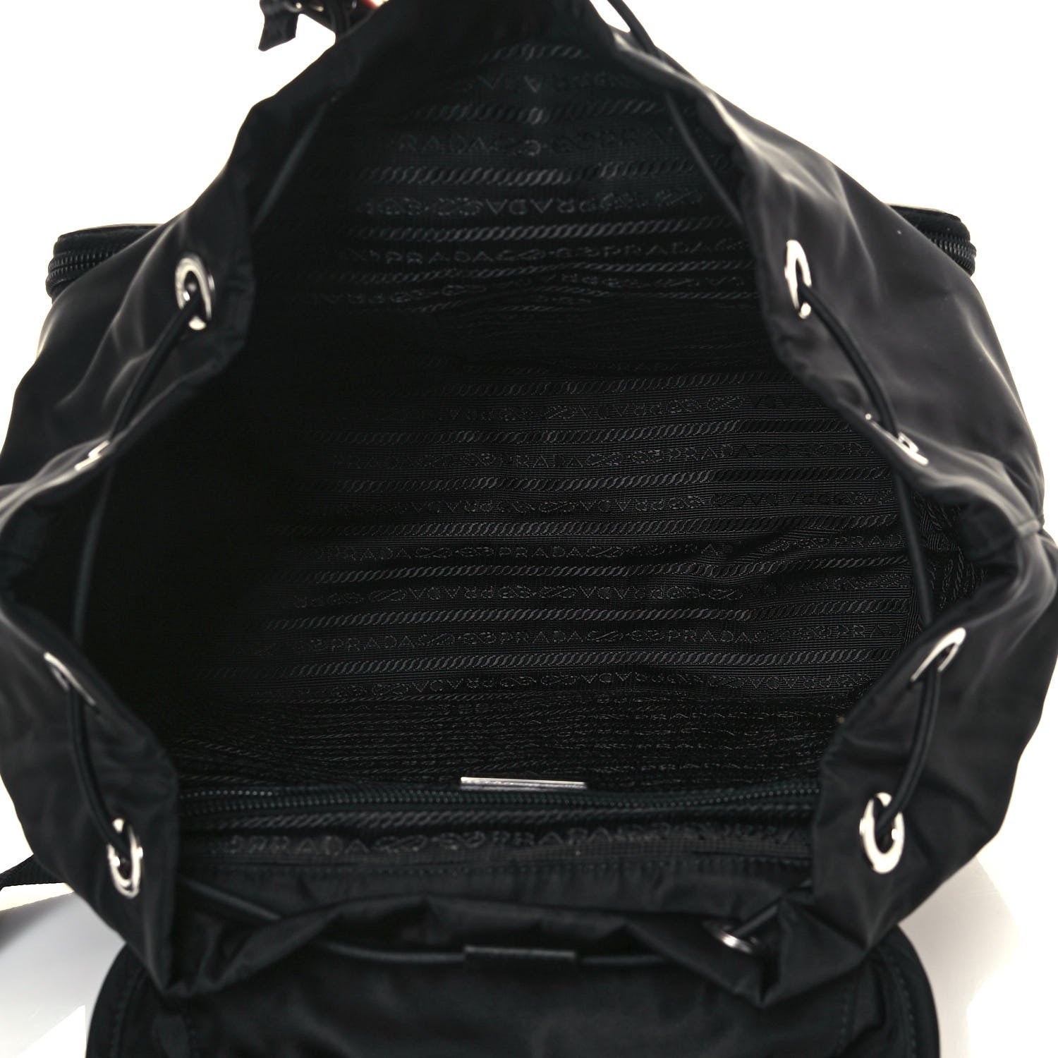 Prada Nylon Vela Backpack Black 4 of 10
