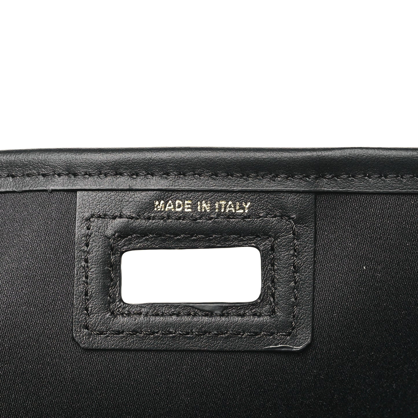Glazed Fabric Vitello Century FF 1974 Stamp Patch Mini Peekaboo Defender Cover Mogano Panna Black
