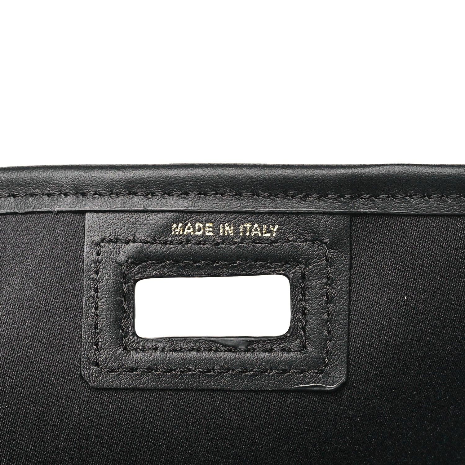 Fendi Glazed Fabric Vitello Century FF 1974 Stamp Patch Mini Peekaboo Defender Cover Mogano Panna Black 6 of 10