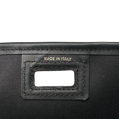 Fendi Glazed Fabric Vitello Century FF 1974 Stamp Patch Mini Peekaboo Defender Cover Mogano Panna Black 6 of 10
