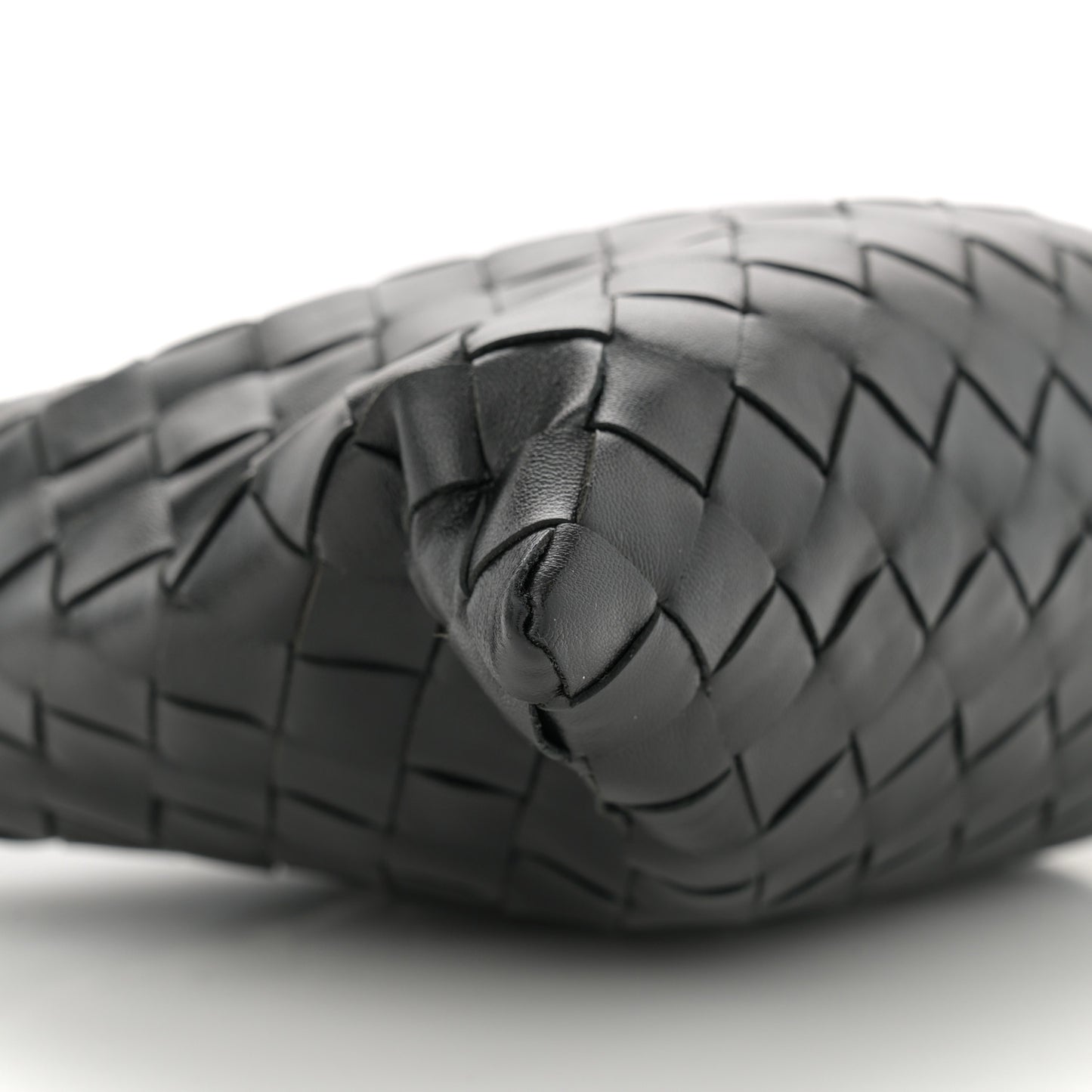 Calfskin Intrecciato Mini Hop Black