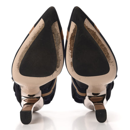 Fendi Technical Mesh FF Colibri Slingback Pumps 35.5 9 of 11