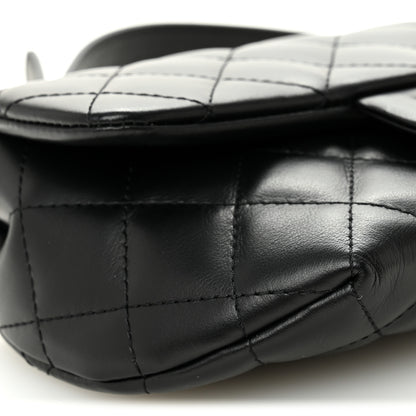 Chanel Calfskin Quilted CC Uniform Flap Belt Bag Black 9 of 11
