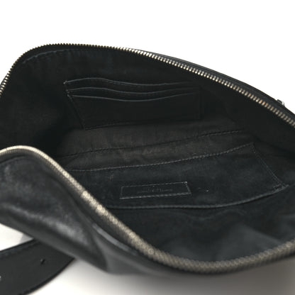 Saint Laurent Lambskin Monogram Belt Bag Black 5 of 9