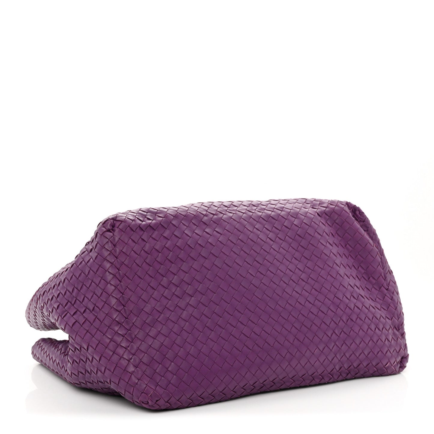 Nappa Intrecciato Large Cesta Tote Eggplant Eggplant