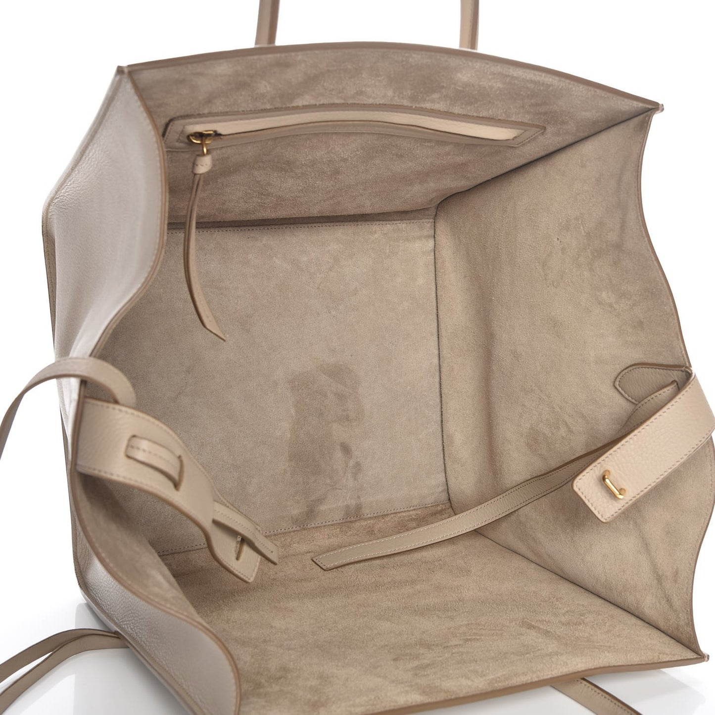 Supple Calfskin Medium Phantom Luggage Beige