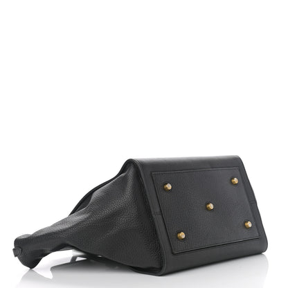Celine Crisped Calfskin Medium Tie Knot Tote Black 4 of 16