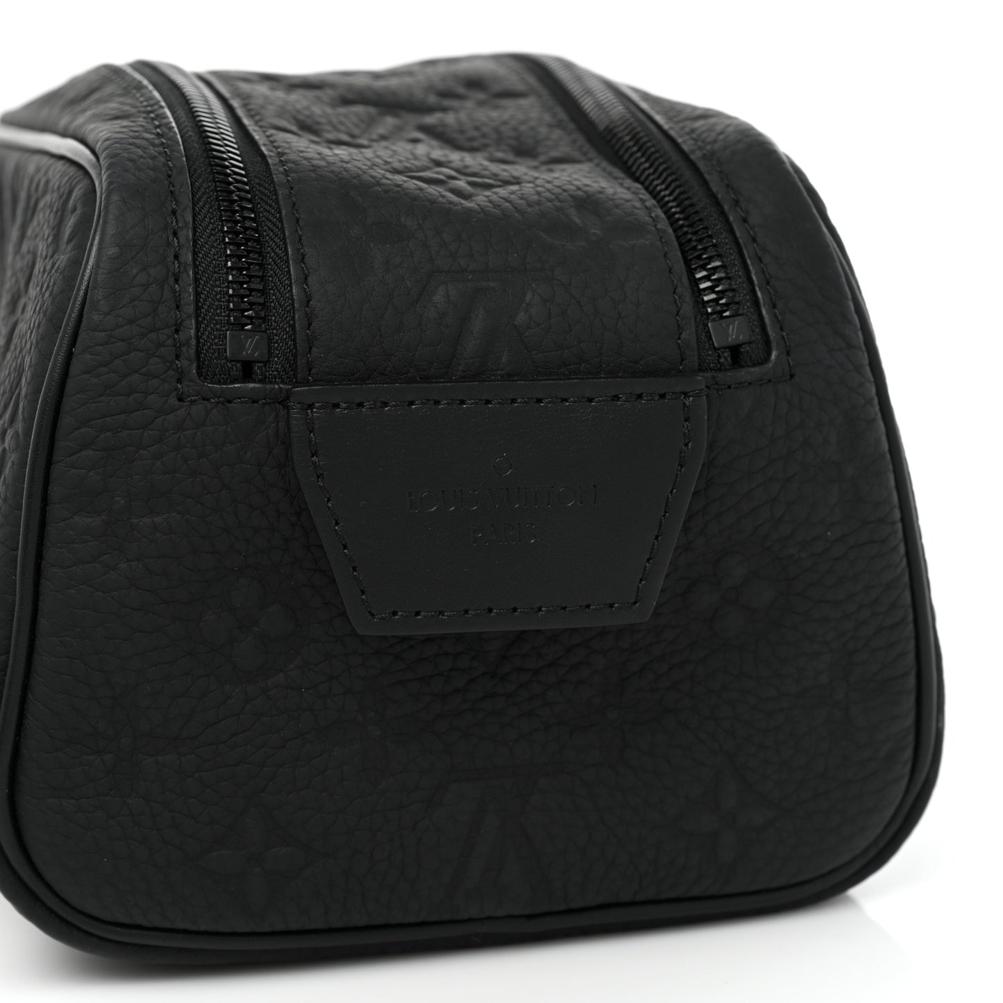 Taurillon Monogram Dopp Kit Toilet Pouch Black