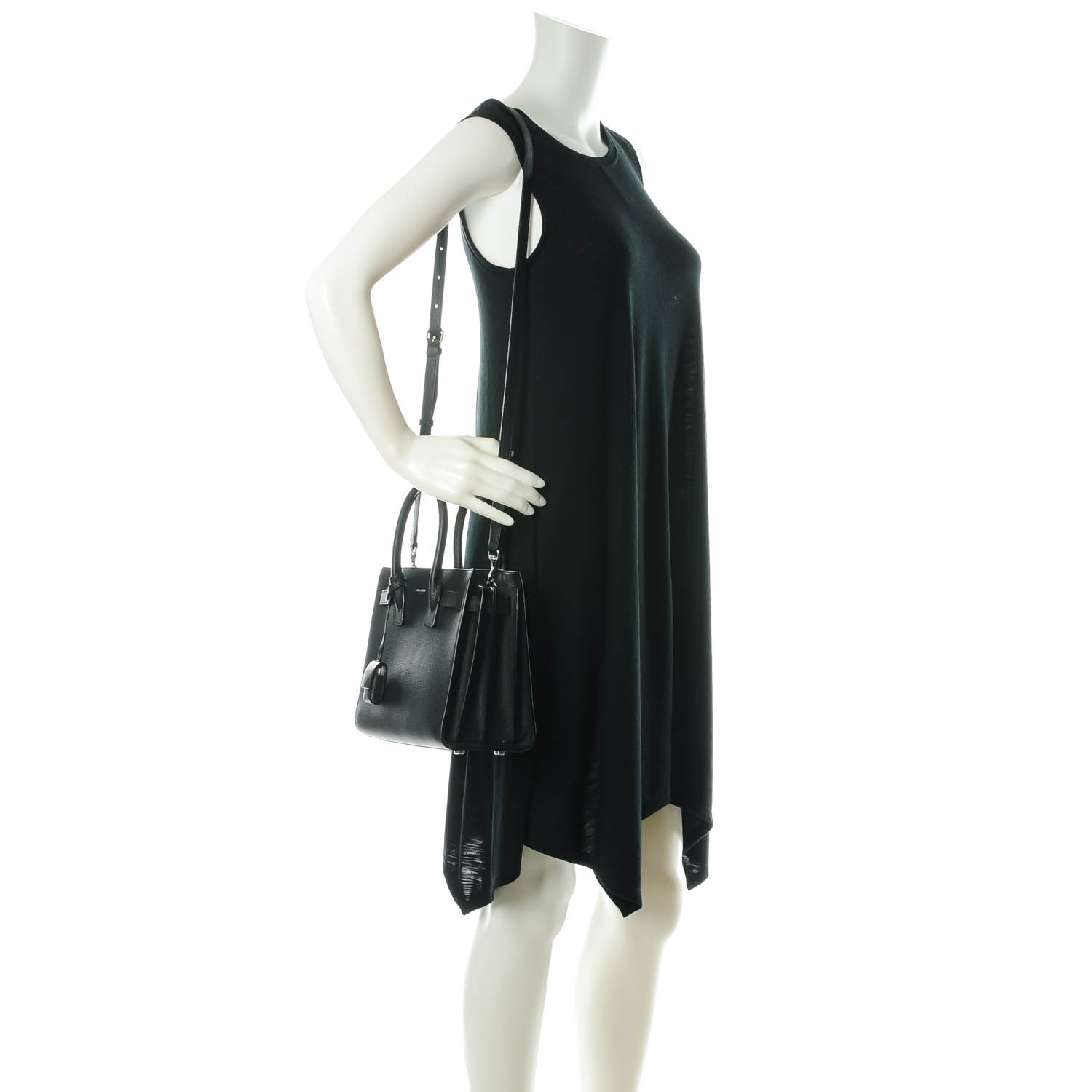 Saint Laurent Grained Calfskin Baby Sac De Jour Black 2 of 7