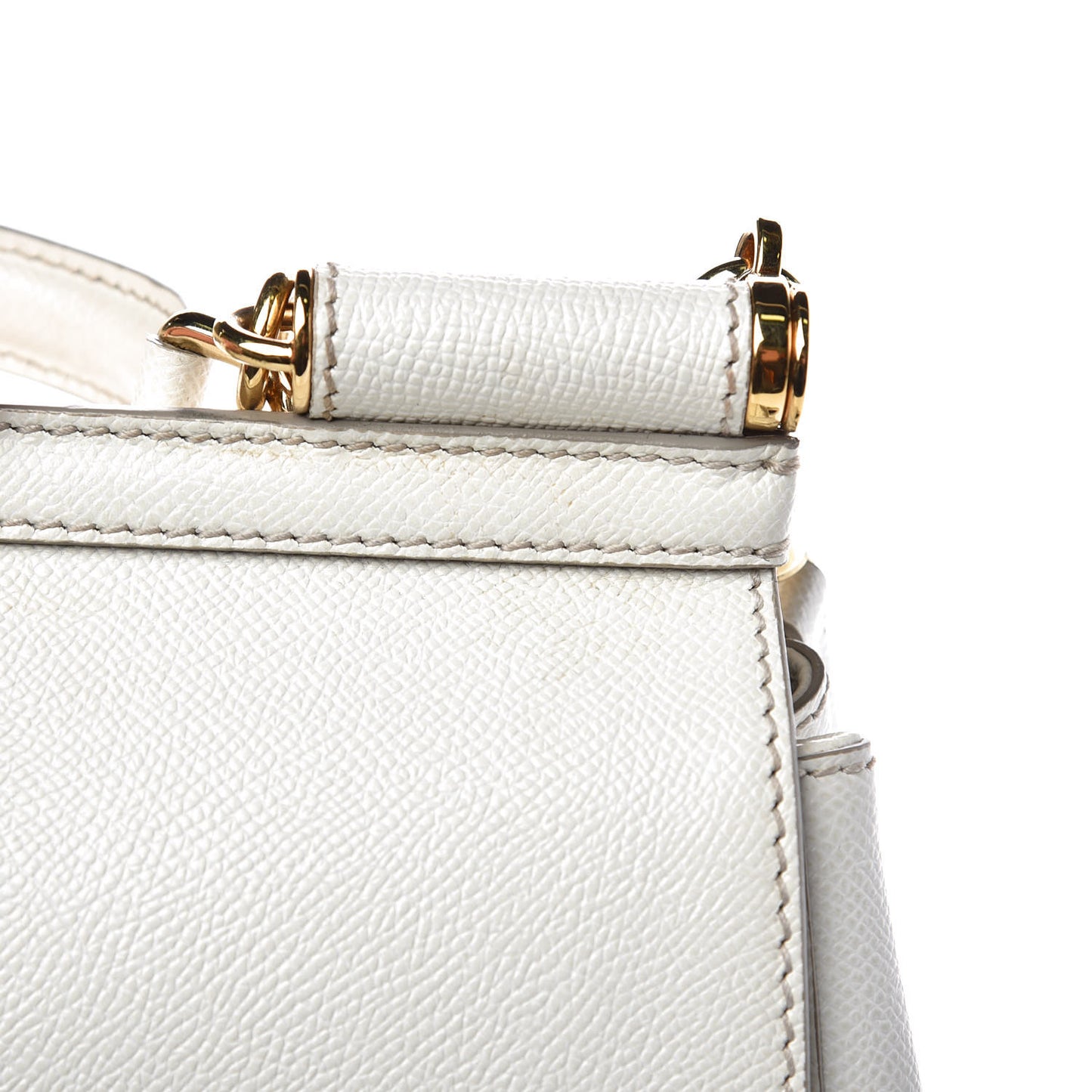 Dauphine Medium Miss Sicily Satchel White