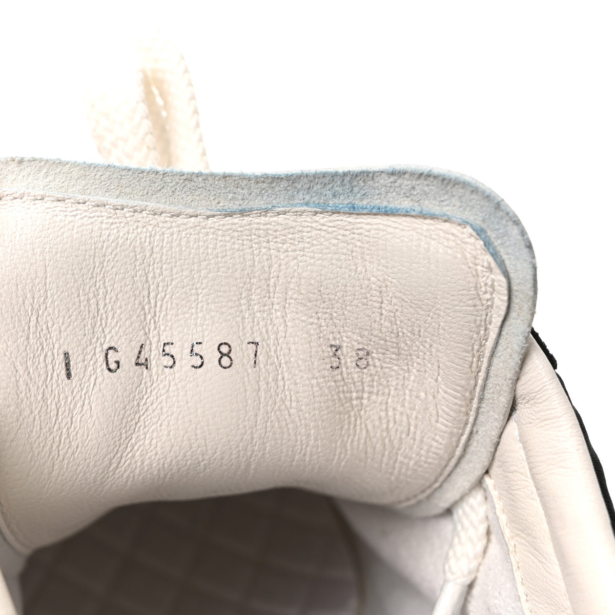 Nylon Suede Kidskin Calfskin Logo Sneakers 38 Black White