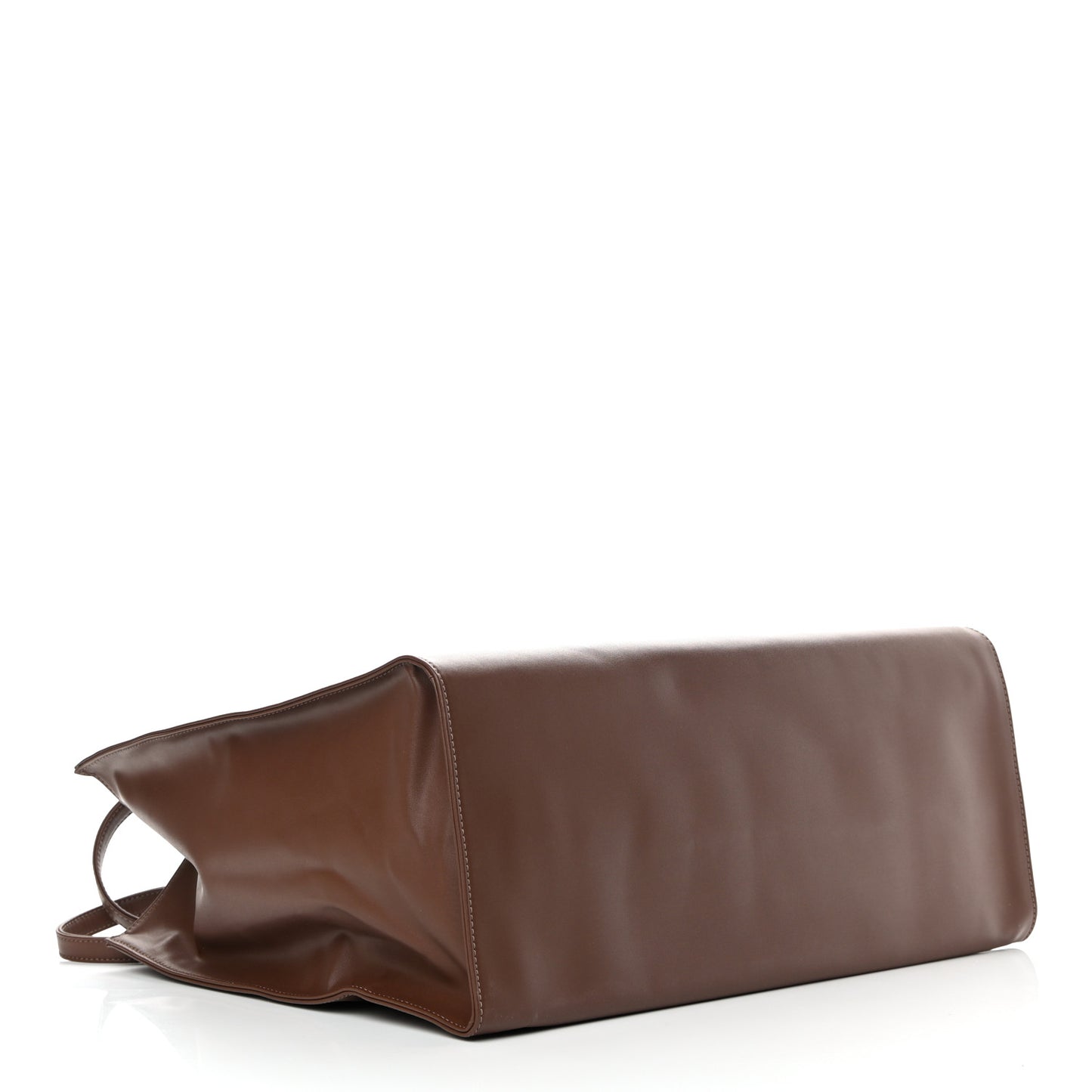 Vegan Leather Large Shopping Bag Chocolate