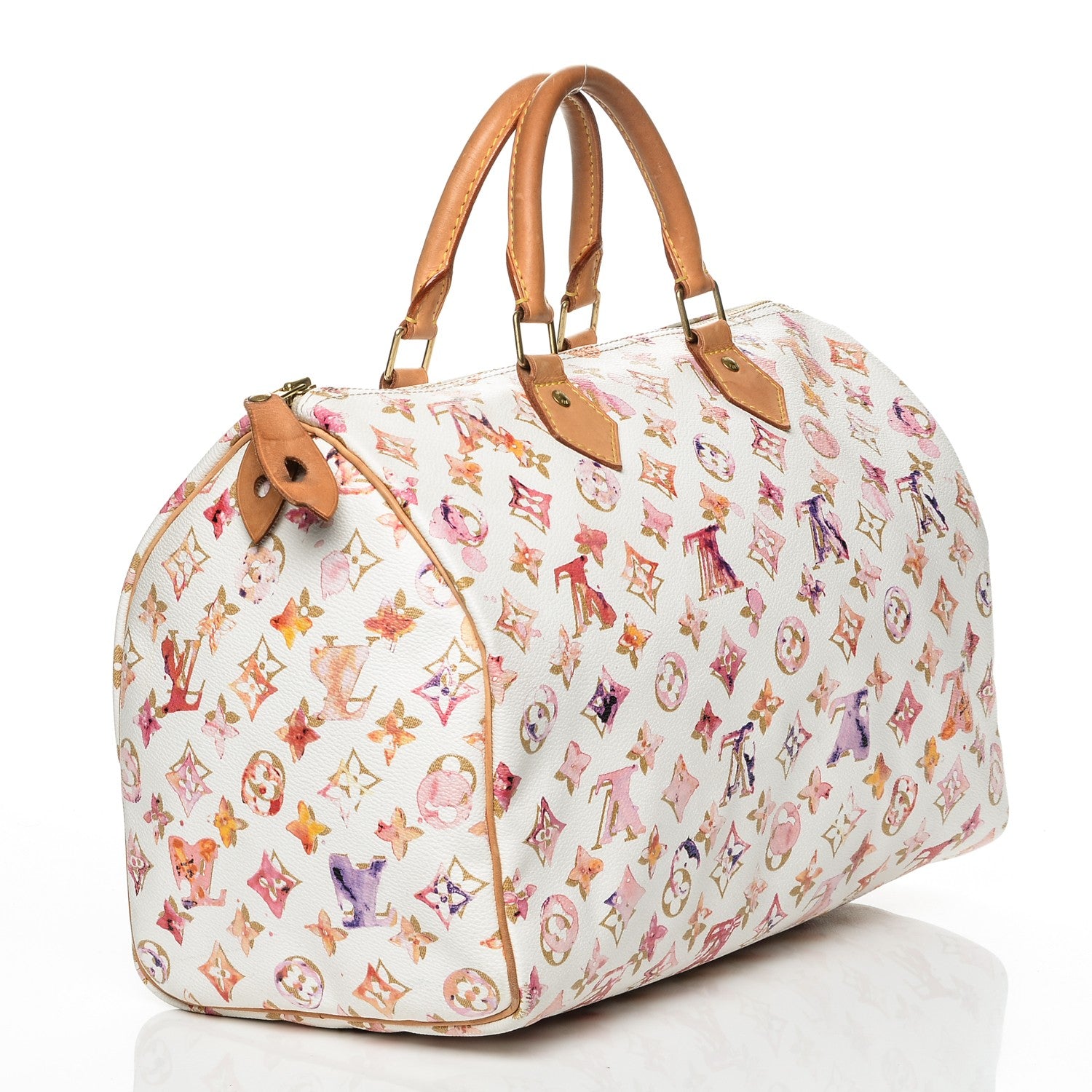 Louis Vuitton Watercolor Aquarelle Speedy 35 White 3 of 7