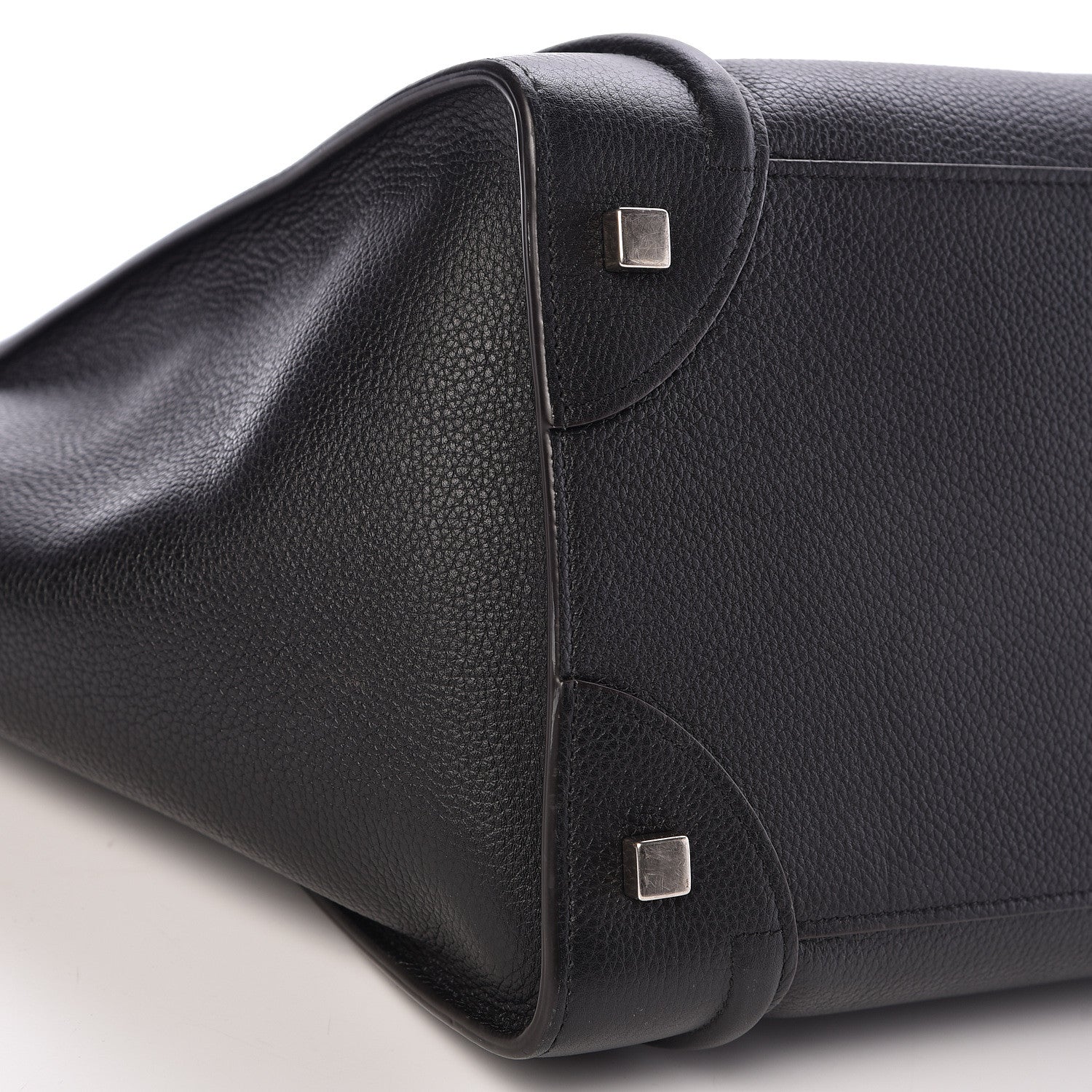 Celine Drummed Calfskin Mini Luggage Black 9 of 17