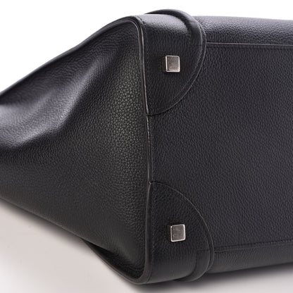 Celine Drummed Calfskin Mini Luggage Black 9 of 17