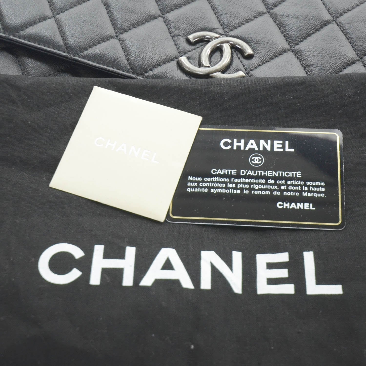 Chanel Calfskin Quilted Document Portfolio Holder Black 11 of 11