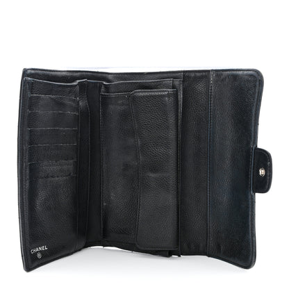 Chanel Caviar Quilted Large Flap Wallet Black 5 of 20