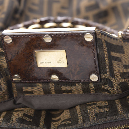 Fendi Zucca Mia Tote Tobacco 8 of 9
