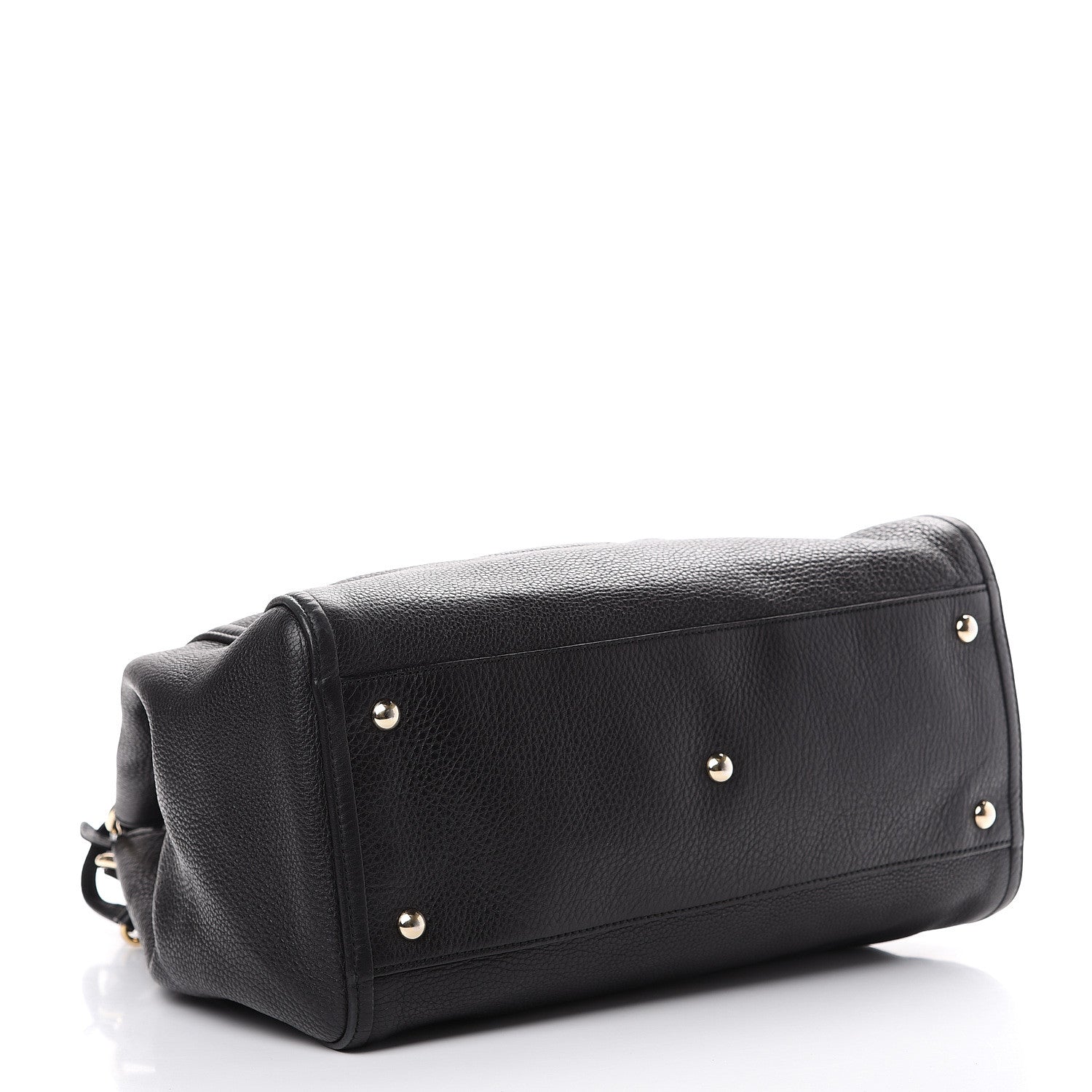 Gucci Pebbled Calfskin Medium Soho Shoulder Bag Black 3 of 13