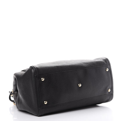 Gucci Pebbled Calfskin Medium Soho Shoulder Bag Black 3 of 13