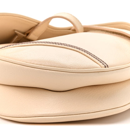 Christian Dior Grained Calfskin Saddle Bag Beige 9 of 12