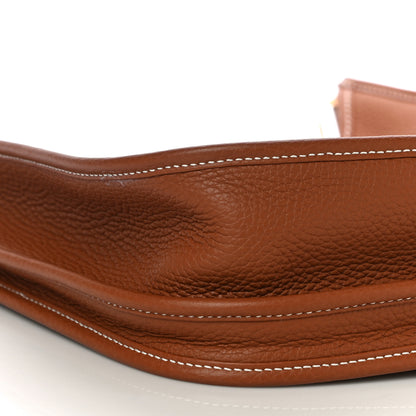 Hermes Taurillon Clemence Evelyne III PM Gold 8 of 10