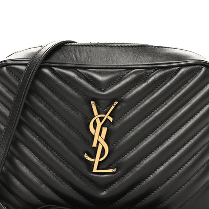 Saint Laurent Calfskin Matelasse Monogram Lou Camera Bag Black 8 of 11
