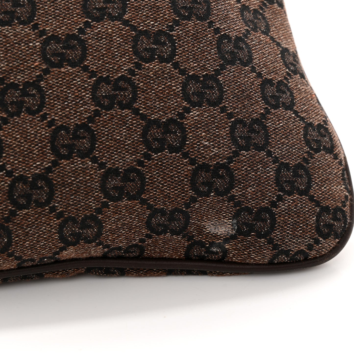 Calfskin Canvas Monogram Flat Vertical Tote Brown